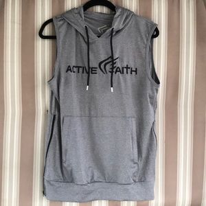 Active Faith muscle tee hooded sweatshirt